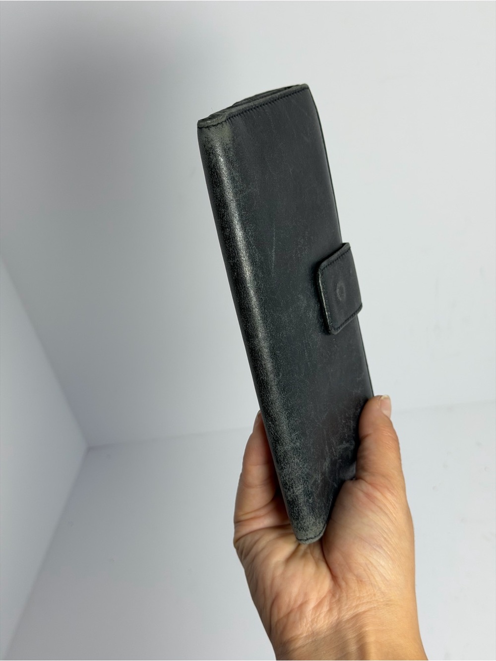 Vintage Gucci Bamboo Detail Black Smooth Leather Long Wallet - Picture 8 of 16